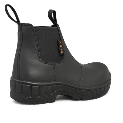 Calzado ergonómico con elástico lateral Tenis industriales vs botas de seguridad: ¿cuál conviene más? Axxis Black.