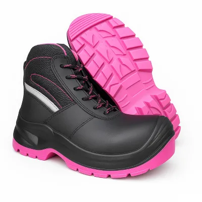 Fotografia de bota de seguridad hecho con los materiales más resistentes en el calzado industrial