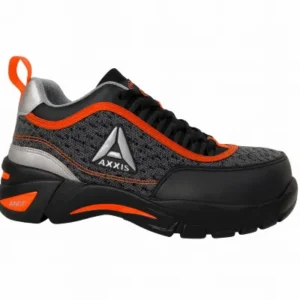 Bota tipo tenis color negro con acentos amarillos Tenis industriales vs botas de seguridad: ¿cuál conviene más?