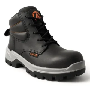 Bota negro con naranja que responde a ¿Por qué comprar directo a un fabricante de calzado industrial y cómo influye en la atención al cliente.